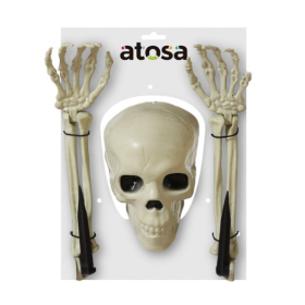 Set Calavera y Brazos Esqueleto para Jardín 37 x 25 cm