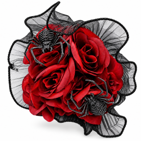 Ramo de Rosas Rojas con Arañas 2