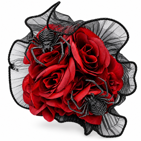 Ramo de Rosas Rojas con Arañas