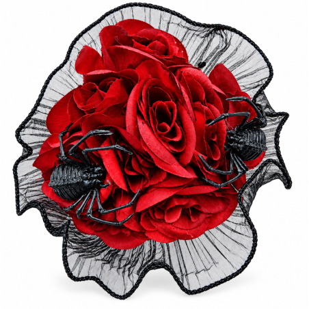 Ramo de Rosas Rojas con Arañas