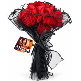 Ramo de Rosas Rojas con Arañas