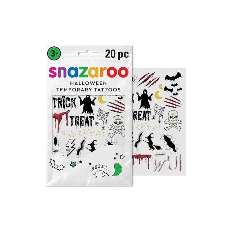 Snazaroo Tatuajes Temporales Halloween Espeluznantes
