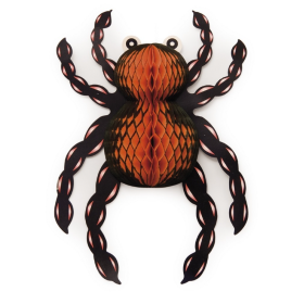 Araña Decorativa de Halloween Naranja y Negra