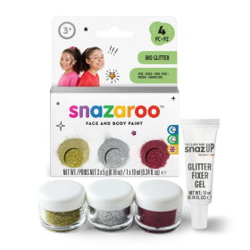 Snazaroo Pack 3 Purpurinas + Fijador 2