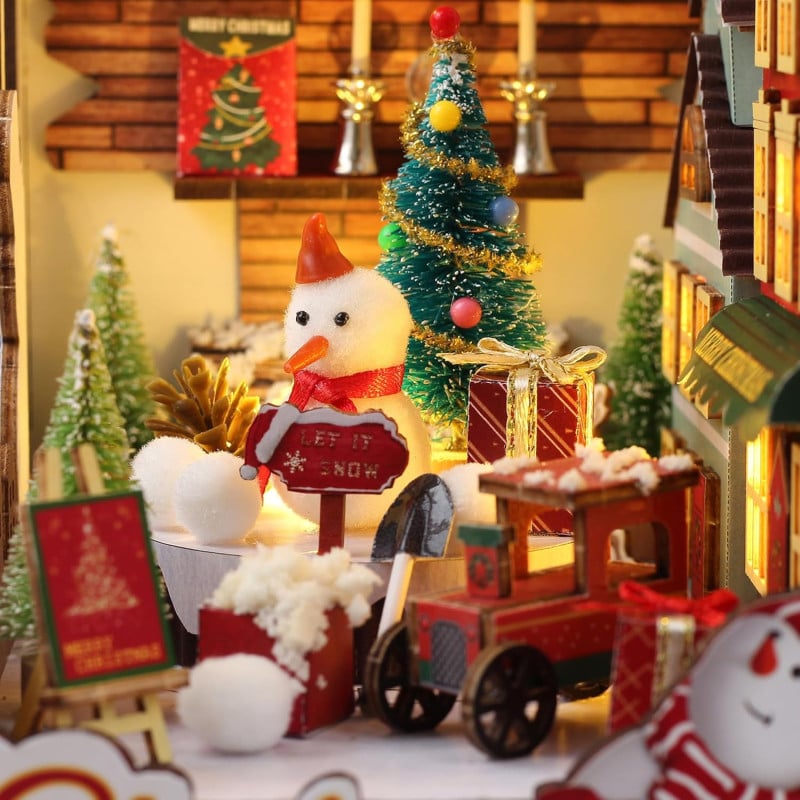 Rolife Maqueta Sujeta Libros Navideño