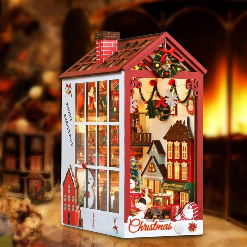 Rolife Maqueta Sujeta Libros Navideño