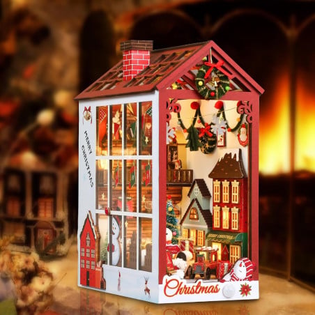 Rolife Maqueta Sujeta Libros Navideño
