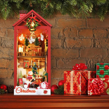 Rolife Maqueta Sujeta Libros Navideño