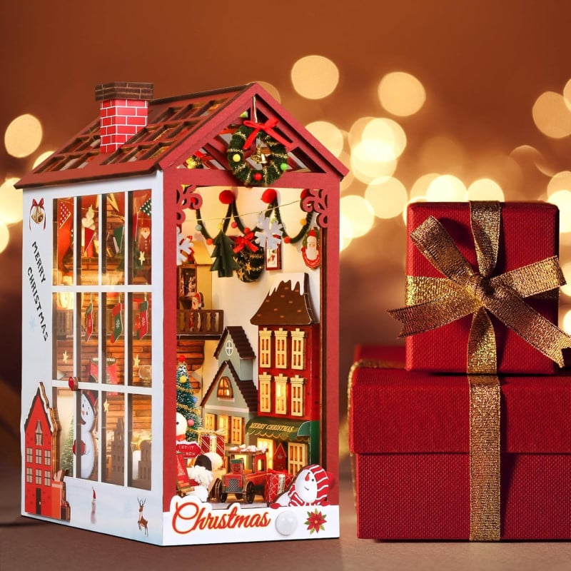 Rolife Maqueta Sujeta Libros Navideño