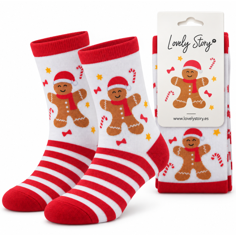 Calcetines Galletas De Jengibre Talla 30-35 De Creative Story