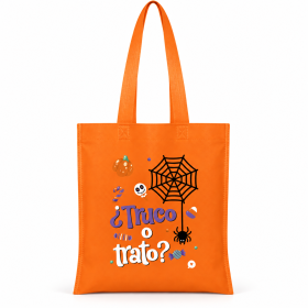 Bolsa De Tela Naranja Truco O Trato De Creative Story