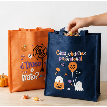 Bolsa De Tela Halloween Caza Chuches Profesional