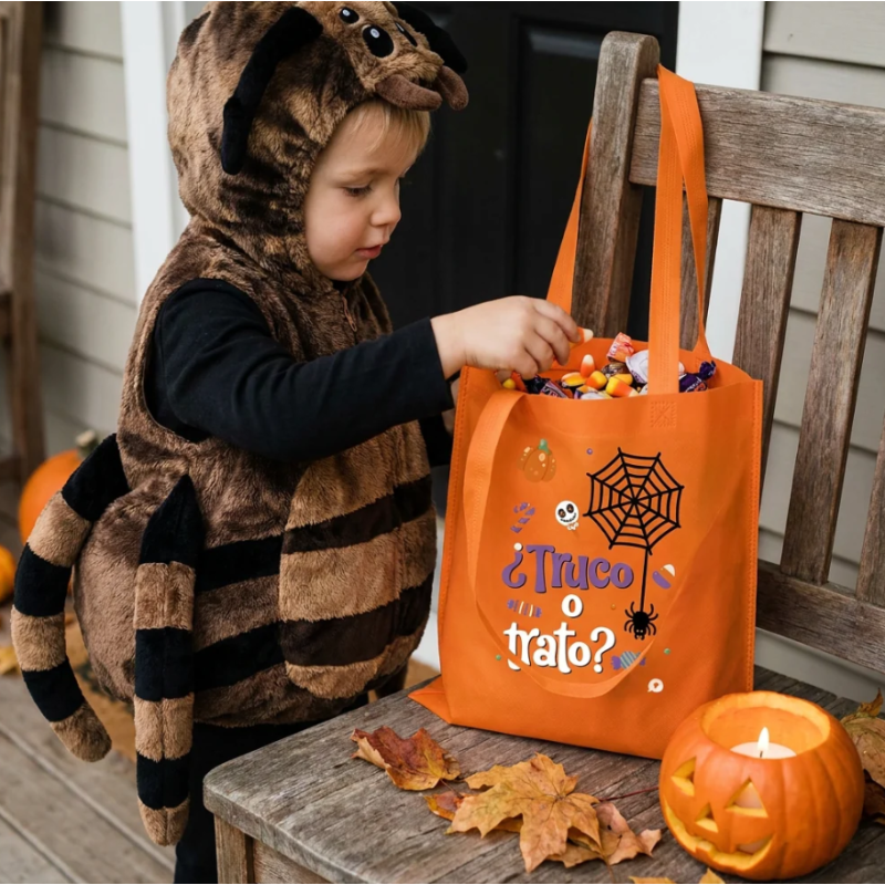 Bolsa De Tela Halloween Truco O Trato