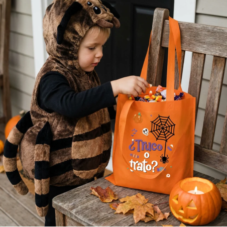Bolsa De Tela Halloween Truco O Trato