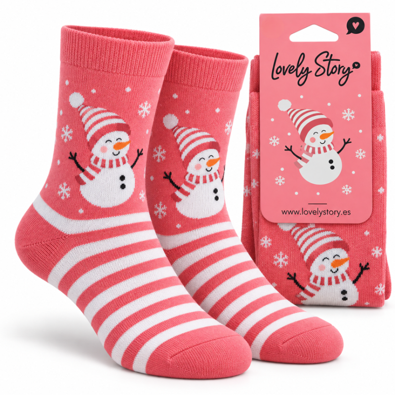 Calcetines Muñeco De Nieve Talla 30-35 De Creative Story