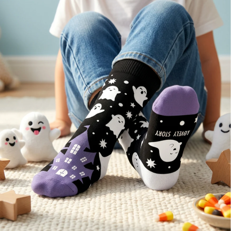 Calcetines Halloween Fantasmas BOO! Talla 24-29