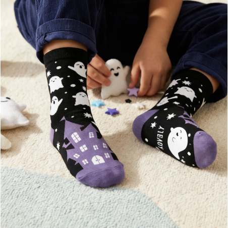 Calcetines Halloween Fantasmas BOO! Talla 24-29