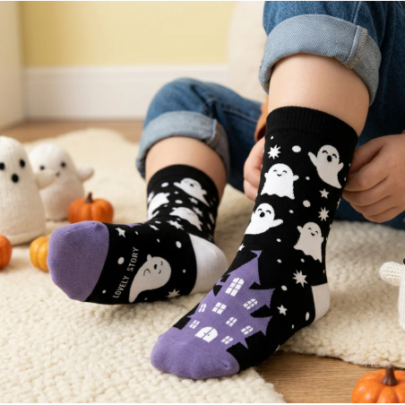 Calcetines Halloween Fantasmas BOO! Talla 24-29