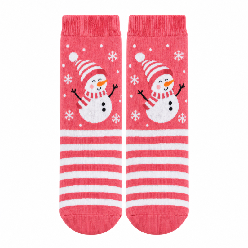 Calcetines Navidad Muñeco De Nieve Talla 30-35