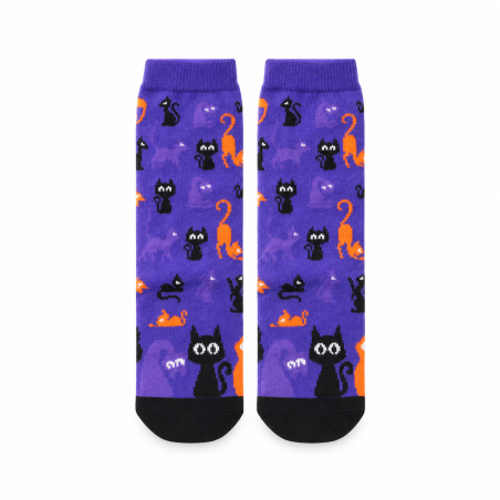 Calcetines Halloween Gatos Negros Talla 30-35