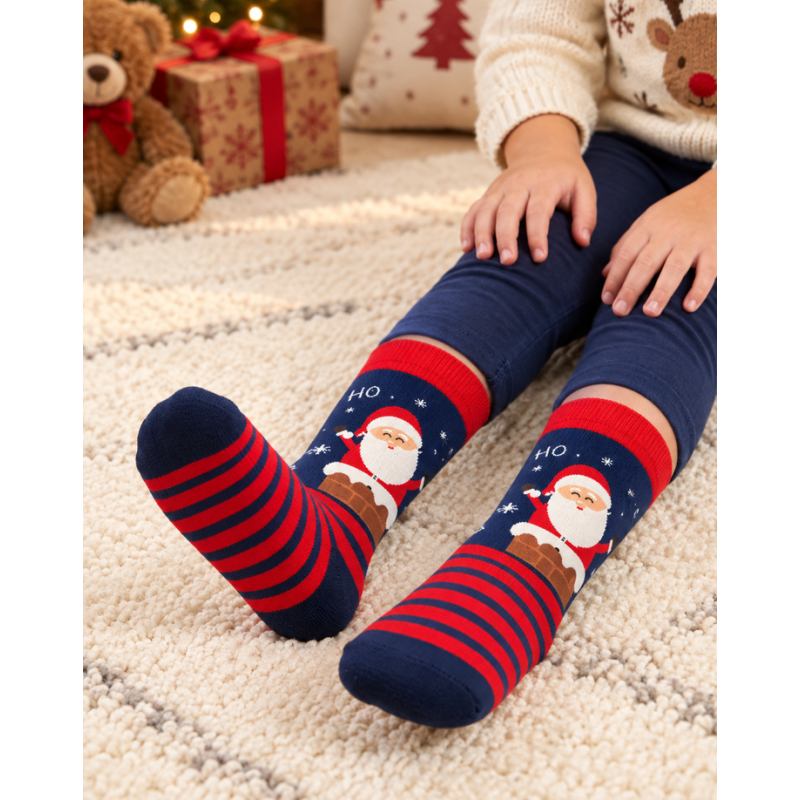Calcetines Navidad Santa Claus Talla 24-29