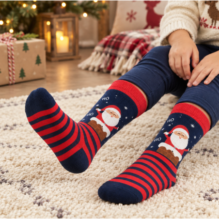 Calcetines Navidad Santa Claus Talla 30-35