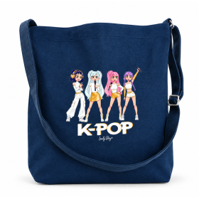 K-POP Bolsa De Tela Azul De Creative Story