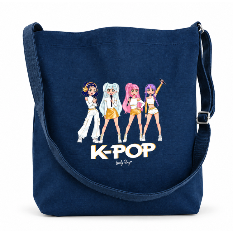 K-POP Bolsa De Tela Azul De Creative Story