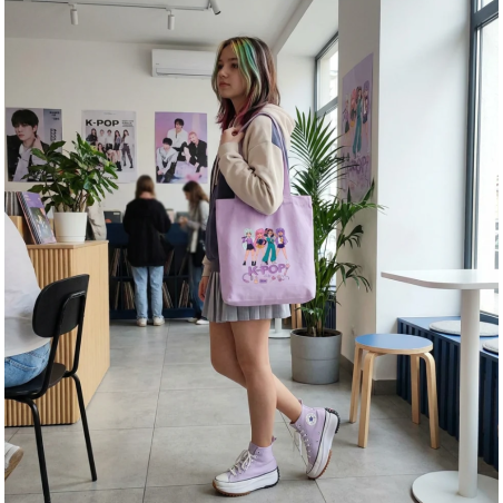K-POP Bolsa De Tela Lila