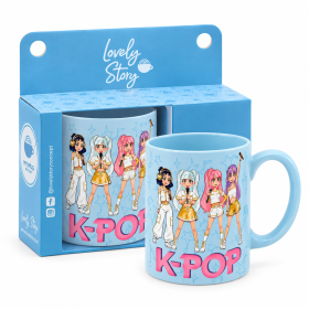 K-POP Taza Azul 300 Ml De Creative Story