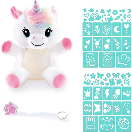 Decora Tu Peluche Unicornio Luz Mágica
