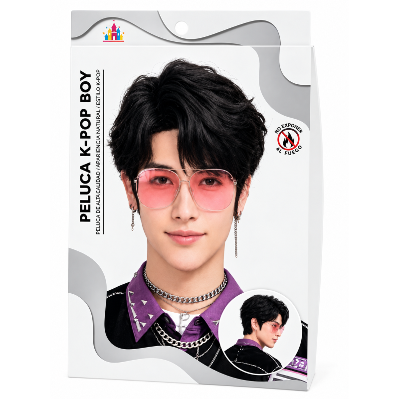 Peluca K-Pop Demon Boy