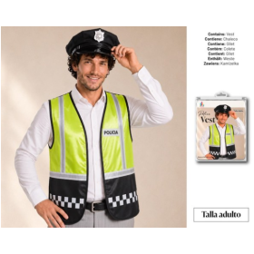 Chaleco Policía Talla Adulto