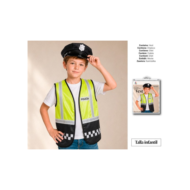 Chaleco Policía Talla Infantil
