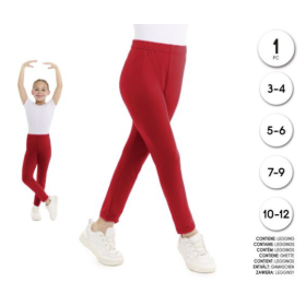 Leggings Rojos Infantiles 3-4 Años