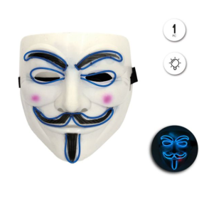 Máscara Anonymous Con Luz