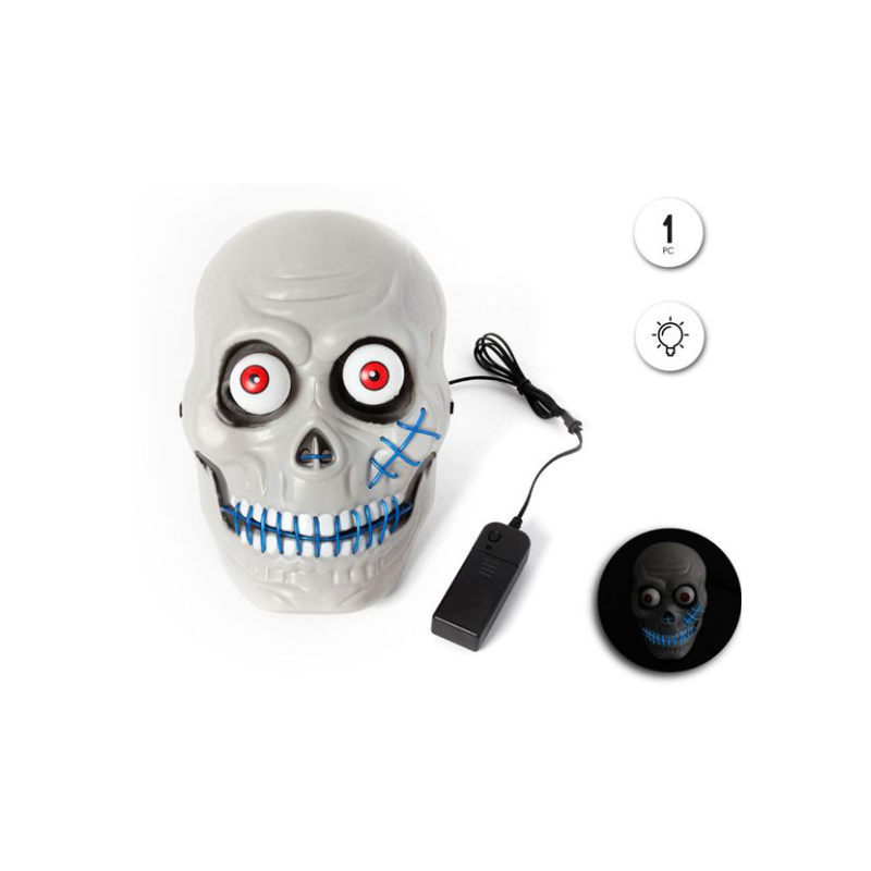 Máscara de Calavera Con Luz