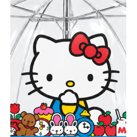 Paraguas Transparente Manual Hello Kitty 45 Cm De New Import 2