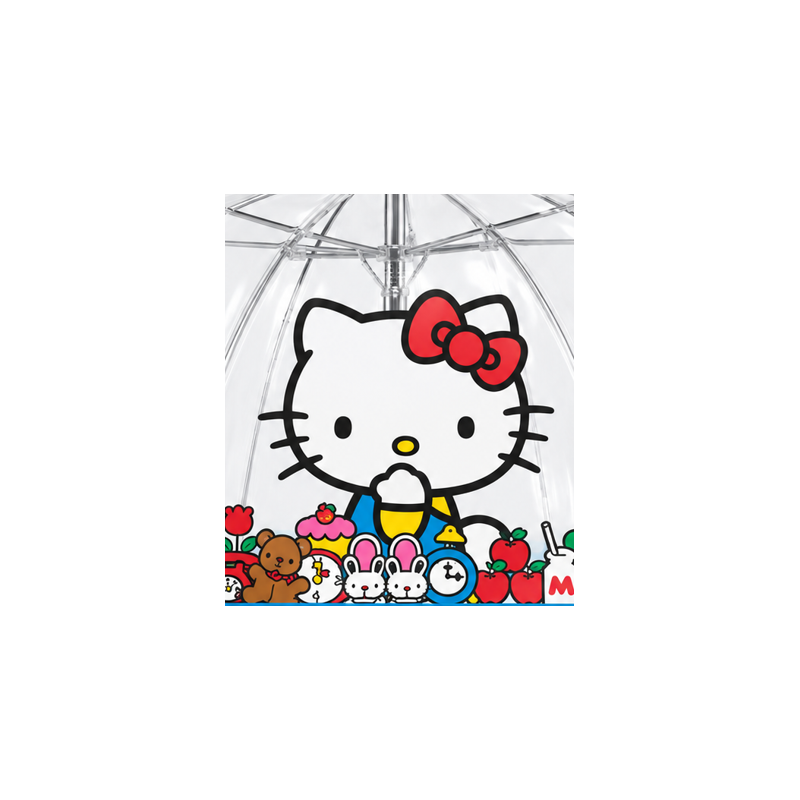 Paraguas Transparente Manual Hello Kitty 45 Cm