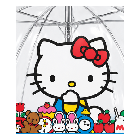 Paraguas Transparente Manual Hello Kitty 45 Cm