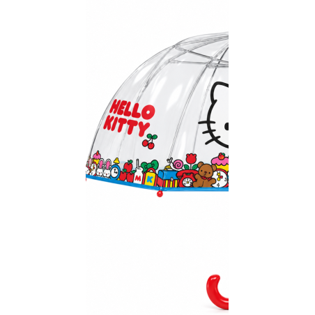 Paraguas Transparente Manual Hello Kitty 45 Cm