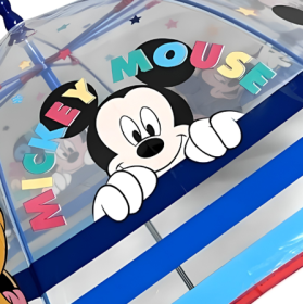 Paraguas Transparente Manual Mickey Mouse 45 Cm De New Import 2