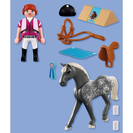 Playmobil Horses Of Waterfall Salto De Obstáculos 72135