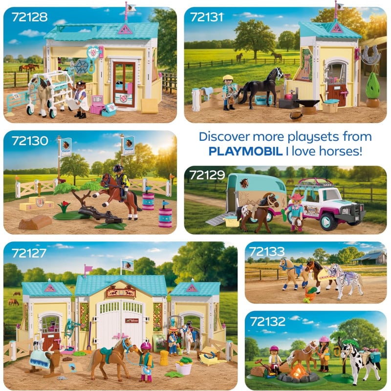 Playmobil Horses Of Waterfall Salto De Obstáculos 72135