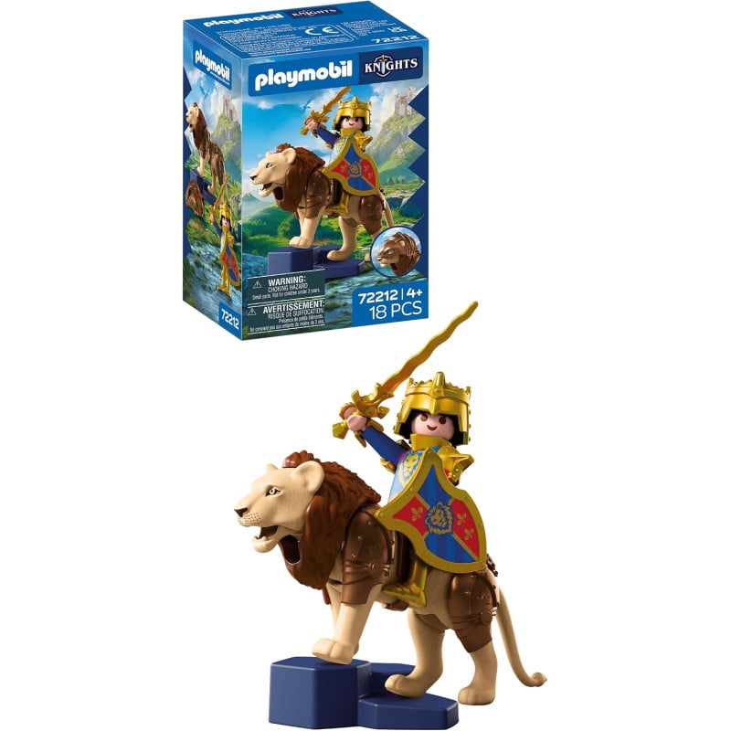 Playmobil Knights León Con Caballero Dorado 72212 De Playmobil