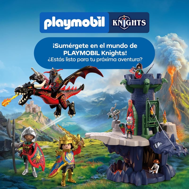 Playmobil Knights León Con Caballero Dorado 72212