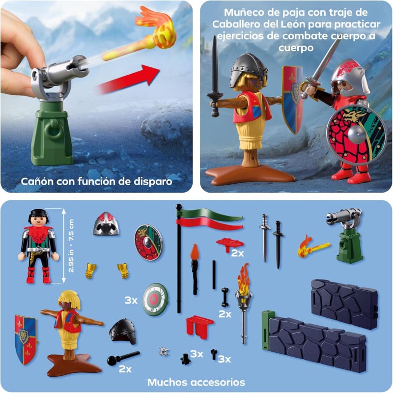 Playmobil Knights Entrenamiento De Combate De...