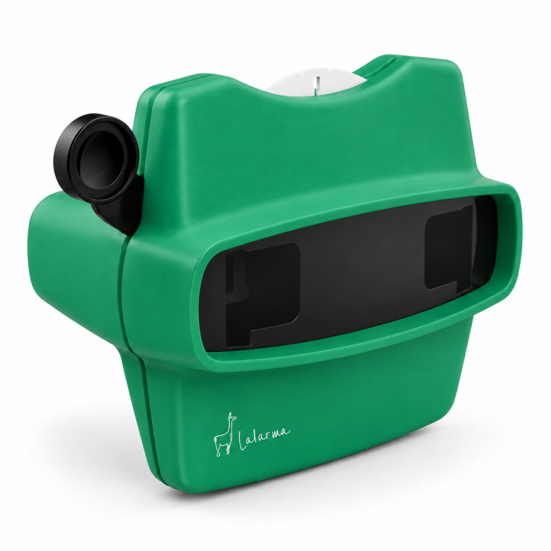 Visor 3D Retro Lalarma Verde De Lallarma