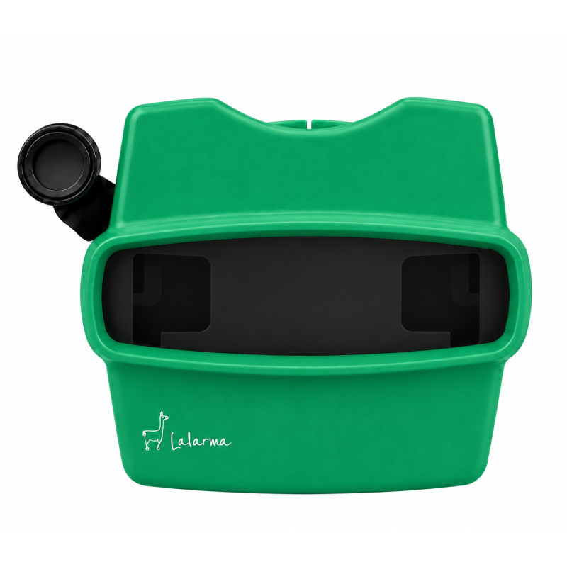 Visor 3D Retro Lalarma Verde