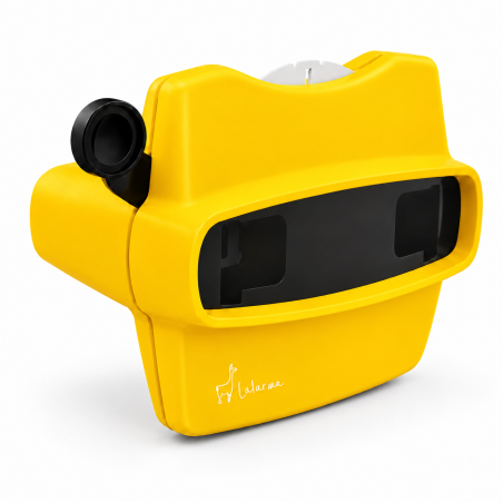 Visor 3D Retro Lalarma Amarillo De Lallarma